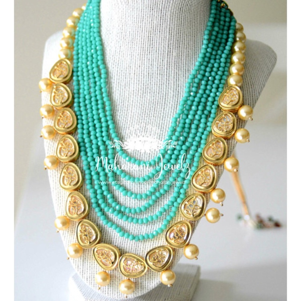 Turquoise statement necklace w/ matching earrings